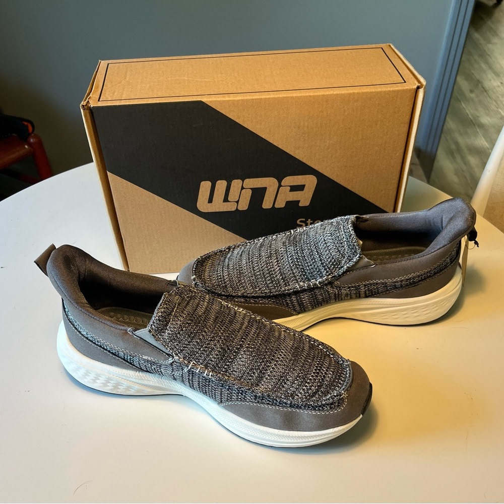 WNA Step Up Men's Gray Slip-On Shoes